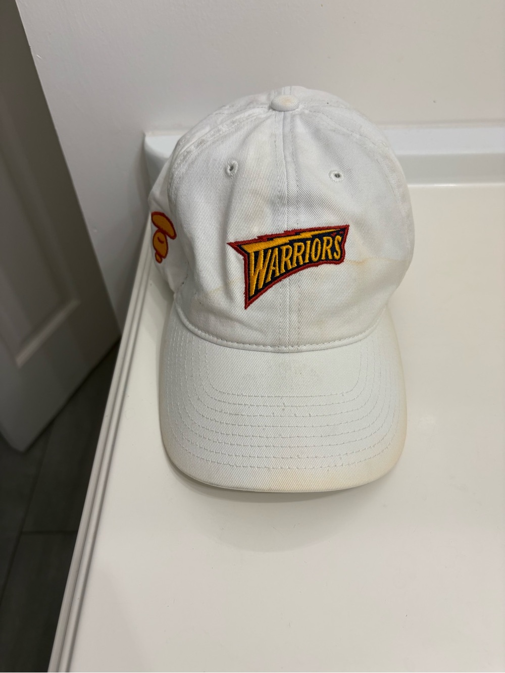 Warriors Bape Aape Mitchell & Ness Cap white